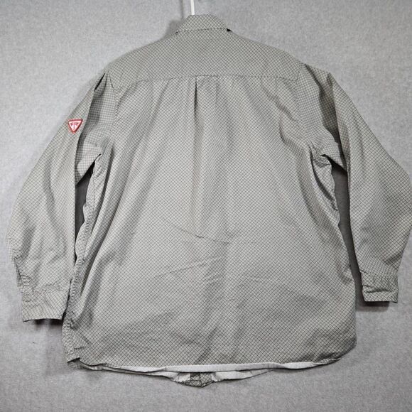 Ticomela FR Shirt Button Shirt XL Geometric Pattern Long Sleeve - Picture 5 of 12